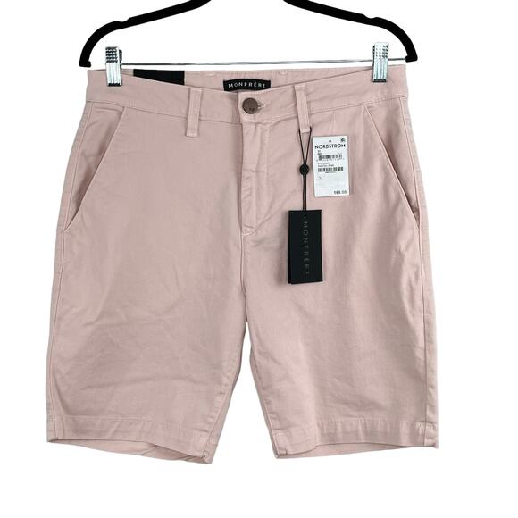 Monfrère Cruise Flat Front Chino Golf Shorts Pastel Pink Sizes 32, 36, 38 NWT - Picture 3 of 13